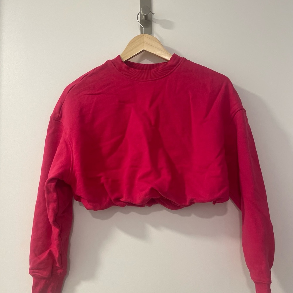 Dynamite Crop Sweatshirt - TP/XS - Pink colour